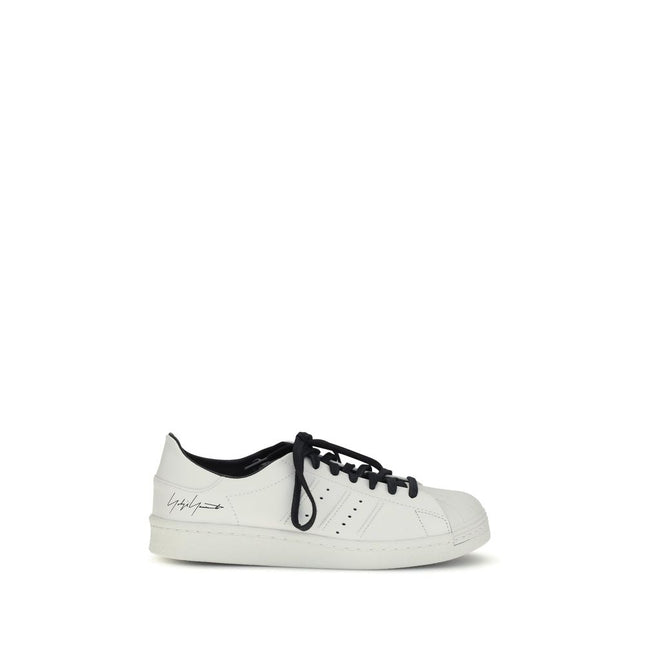 Y-3 White Calf Leather Bos Taurus Low Top Sneakers