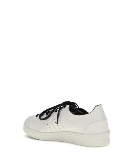 Y-3 White Calf Leather Bos Taurus Low Top Sneakers