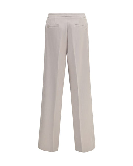 Cruna Beige Polyester Casual Pants