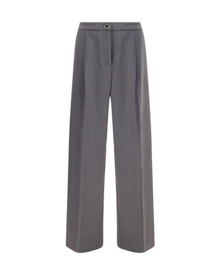 Cruna Gray Polyester Casual Pants