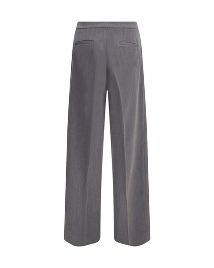 Cruna Gray Polyester Casual Pants