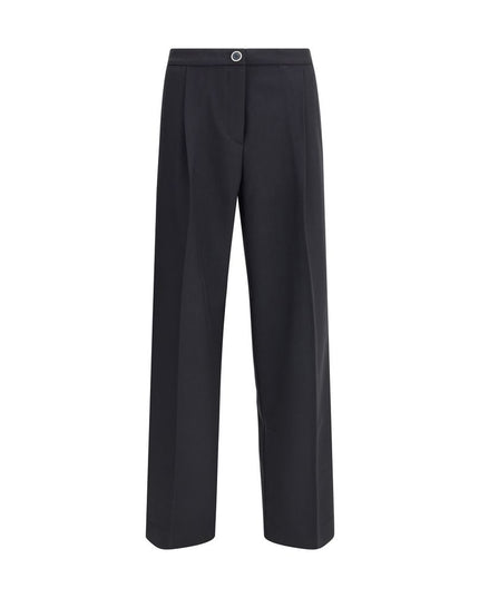 Cruna Black Polyester Casual Pants