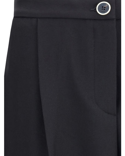 Cruna Black Polyester Casual Pants