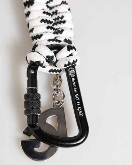 Dolce & Gabbana Multicolor Polyester Tape String DG Logo Keychain Keyring