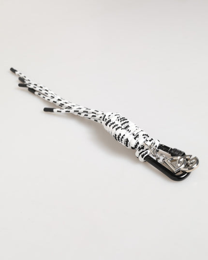 Dolce & Gabbana Multicolor Polyester Tape String DG Logo Keychain Keyring