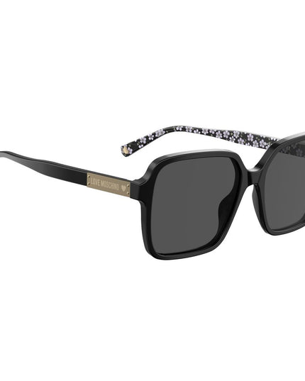 Love Moschino Black Acetate Sunglasses