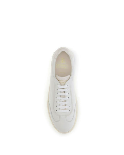 Brunello Cucinelli White Rubber Low Top Sneakers