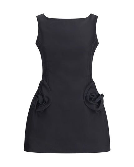 Magda Butrym Black Cotton Cocktail Dress