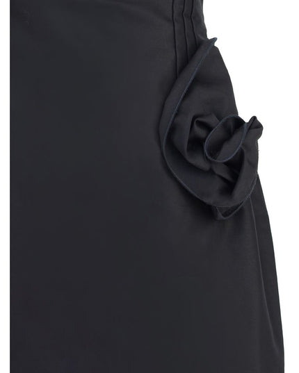 Magda Butrym Black Cotton Cocktail Dress