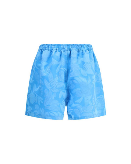 Balenciaga Blue Viscose Bermuda Shorts