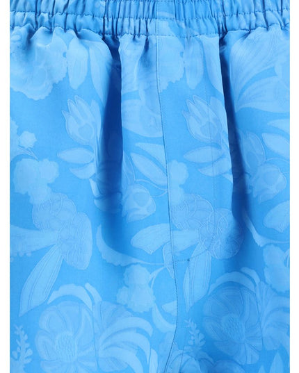 Balenciaga Blue Viscose Bermuda Shorts