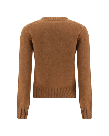 Ami Paris Brown Cashmere Sweatshirt