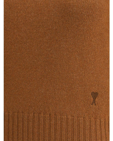 Ami Paris Brown Cashmere Sweatshirt