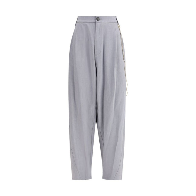 Darkpark Gray Polyester Casual Pants