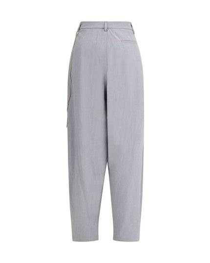 Darkpark Gray Polyester Casual Pants
