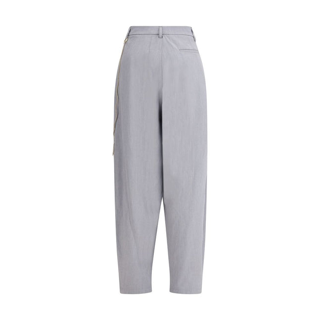 Darkpark Gray Polyester Casual Pants