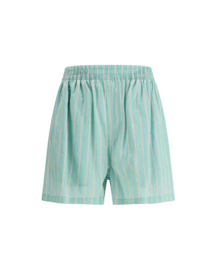 Balenciaga Green Copper Bermuda Shorts