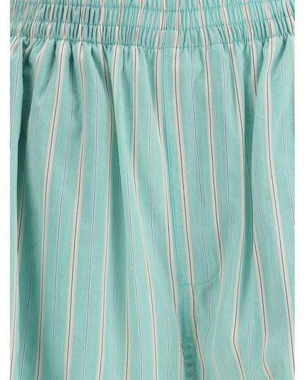 Balenciaga Green Copper Bermuda Shorts