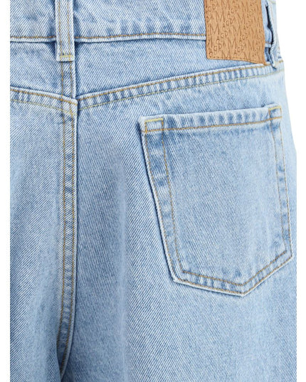 Magda Butrym Light Blue Cotton Straight-Leg Jeans