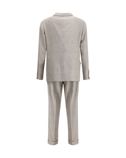 Brunello Cucinelli Beige Silk Two-Piece Suit