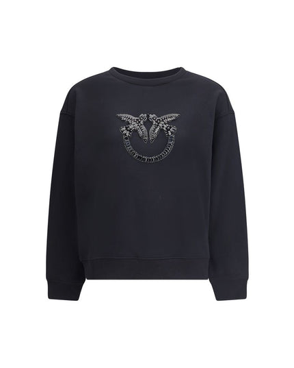 PINKO Black Cotton Sweatshirt