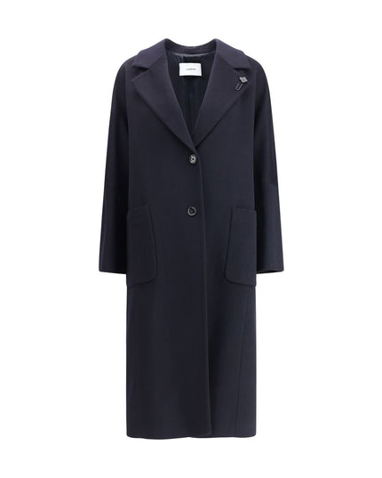 Lardini Black Cashmere Coat