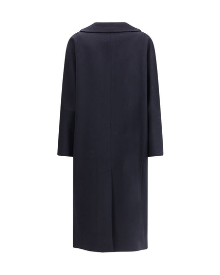 Lardini Black Cashmere Coat