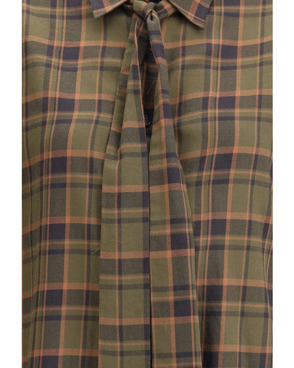 Saint Laurent Green Cotton Pattern Shirt