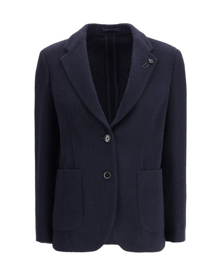 Lardini Blue Wool Blazer