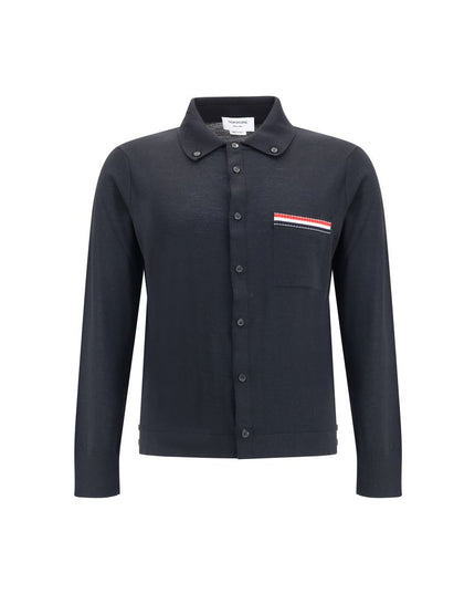 Thom Browne Black Fleece Wool Sweatshirt