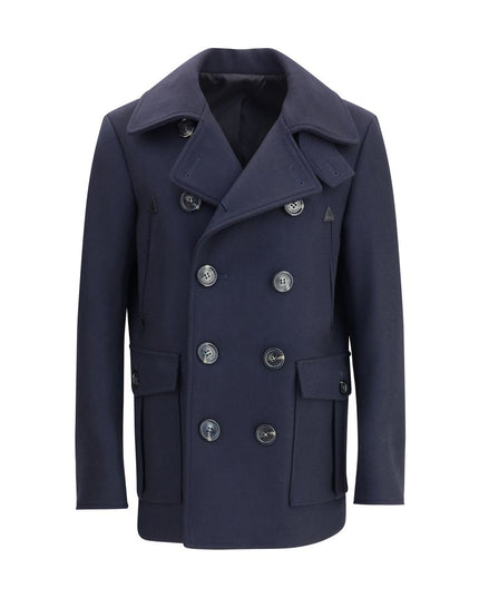 Dsquared² Blue Wool Coat