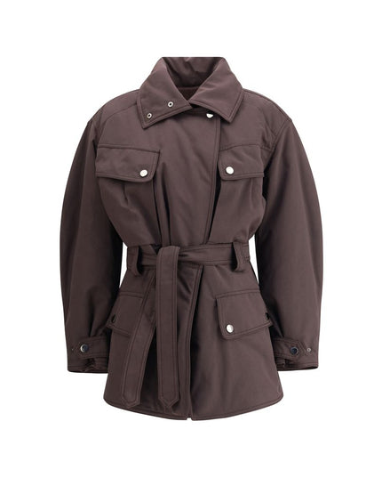 The Andamane Purple Polyester Coat