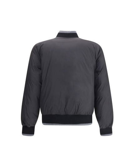 Dolce & Gabbana Gray Cotton Bomber