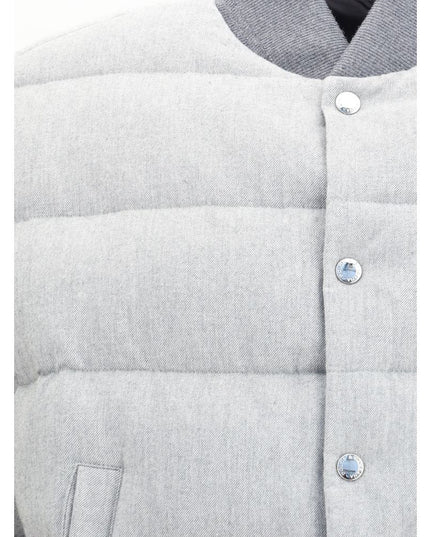 Dolce & Gabbana Gray Cotton Bomber