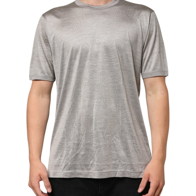 Dolce & Gabbana Beige Hazelnut Cotton Shortsleeve Shirt T-shirt