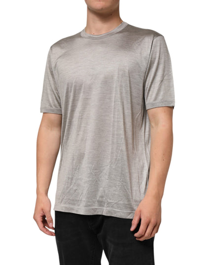 Dolce & Gabbana Beige Hazelnut Cotton Shortsleeve Shirt T-shirt