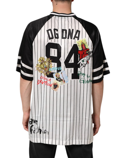 Dolce & Gabbana Tradizione Graffiti Print Oversized Men T-shirt