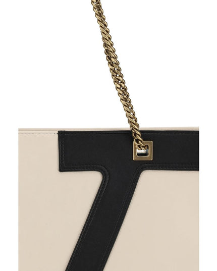 Valentino Garavani Cream Lamb Ovis Aries Aries Shoulder Bag