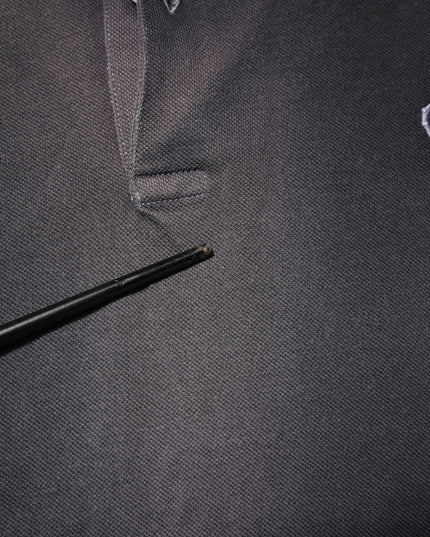 Dolce & Gabbana Gray Cotton Crown Collared Men Polo T-shirt