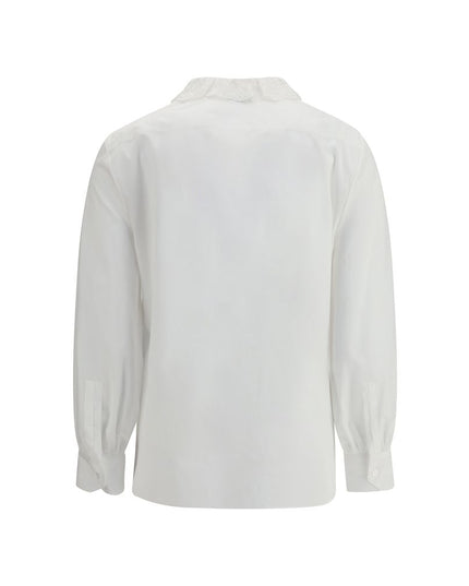 Saint Laurent White Cotton Dress Shirt