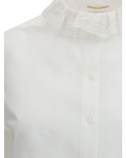 Saint Laurent White Cotton Dress Shirt
