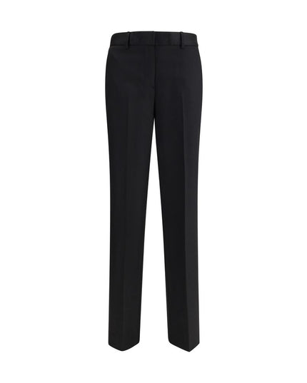 Lardini Black Wool Dress Pants