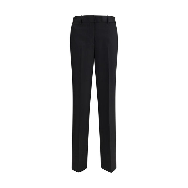 Lardini Black Wool Dress Pants
