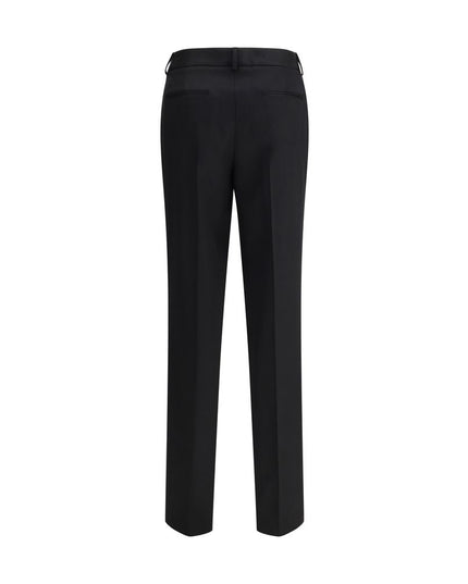Lardini Black Wool Dress Pants