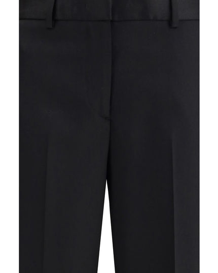 Lardini Black Wool Dress Pants