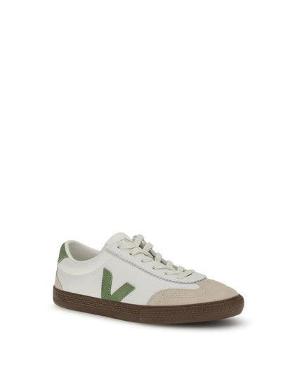 Veja White Leather Low Top Sneakers