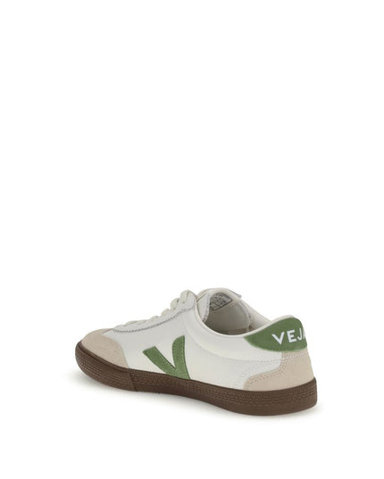 Veja White Leather Low Top Sneakers