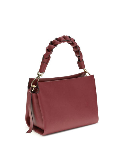 Coccinelle Bordeaux Calf Leather Bos Taurus Shoulder Bag