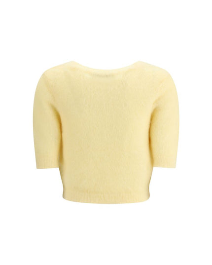 Alessandra Rich Yellow Mohair Sweatshirt