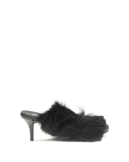 Pedro García Fur-trimmed mules Sandals